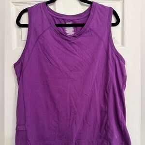 Danskin Purple Workout Yoga Running Tanktop 2x